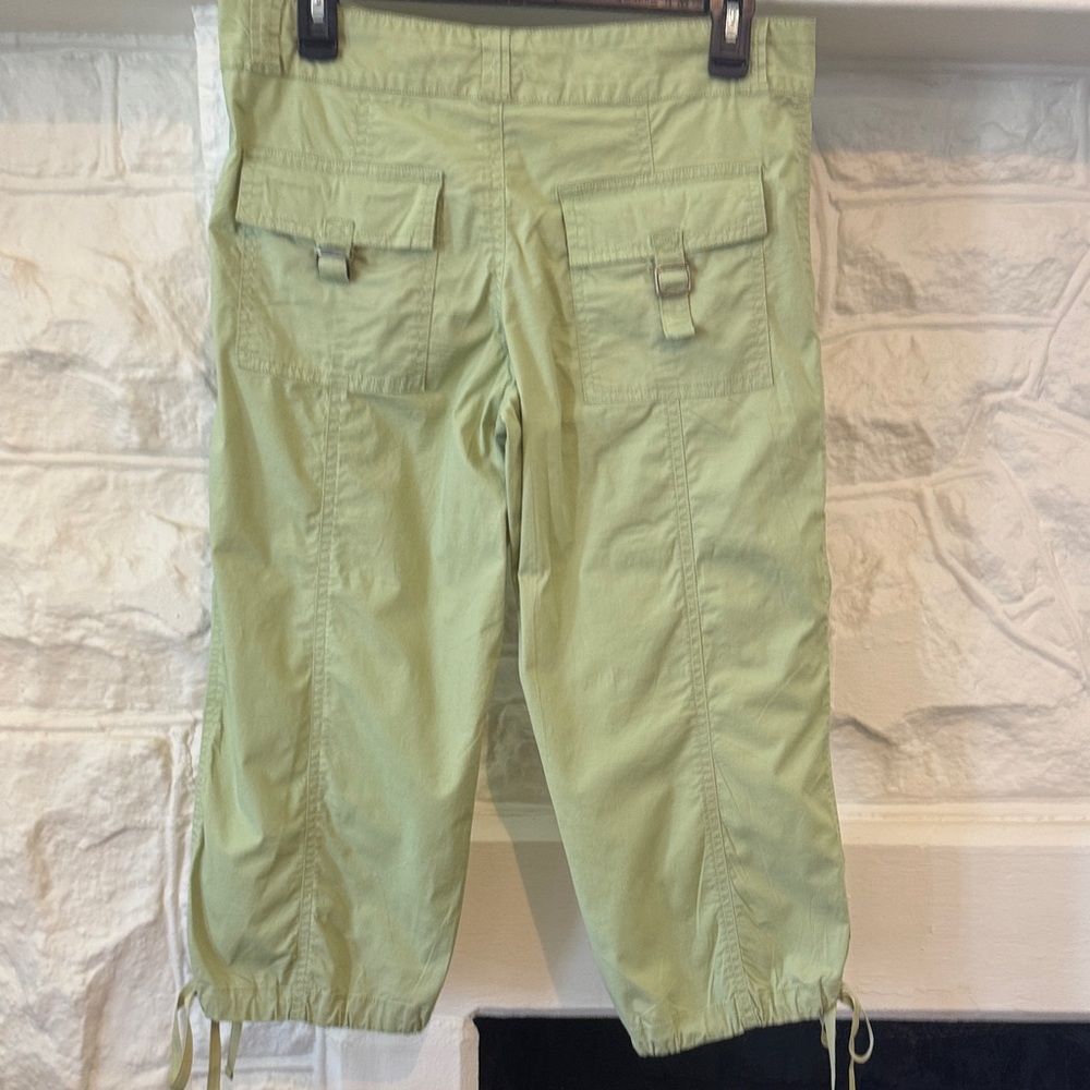 Indigo Light Green Cargo Capris - Picture 7 of 8